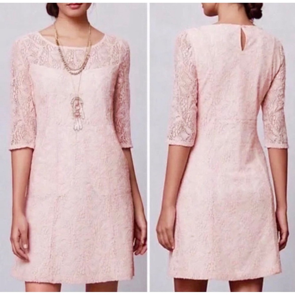 Anthropologie Maeve Lefkara Lace Dress